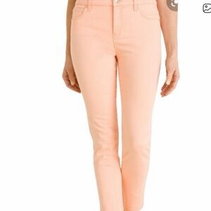 Chicos So Slimming Light Peach Girlfriend Ankle Jeans